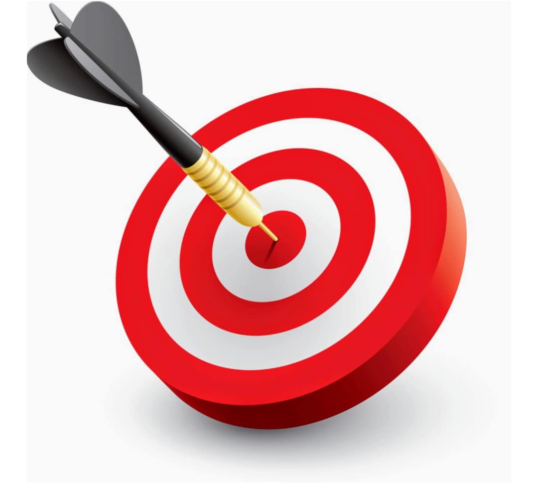 Target symbolizing the question of Sikh goal — spiritual realization (Piri) versus worldly authority (Miri)